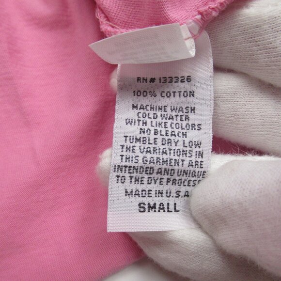 Anthropologie Retro Brand Varsity Graphic Short-Sleeve T-Shirt Bowie Pink S - Picture 5 of 7